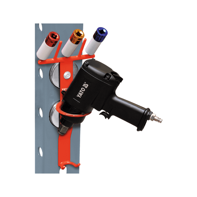 Держатель магнитный для пневмоинструментов YATO, макс. нагрузка 15 кг, фото , изображение 2 | SNABZHENIE.com.ua