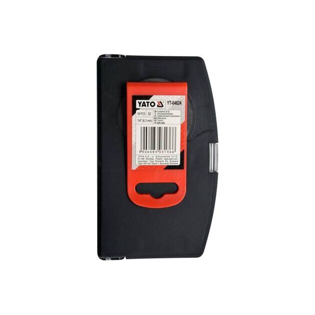 Набор отверточных насадок с держателем YATO 1/4, 59 шт., фото , изображение 7 | SNABZHENIE.com.ua