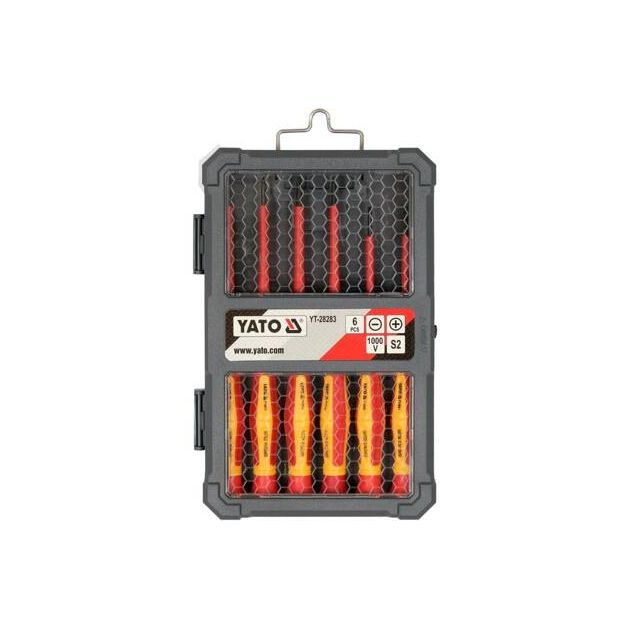 Набор прецизионных изолированных отверток YATO до 1000 В, 6 шт., фото , изображение 7 | SNABZHENIE.com.ua