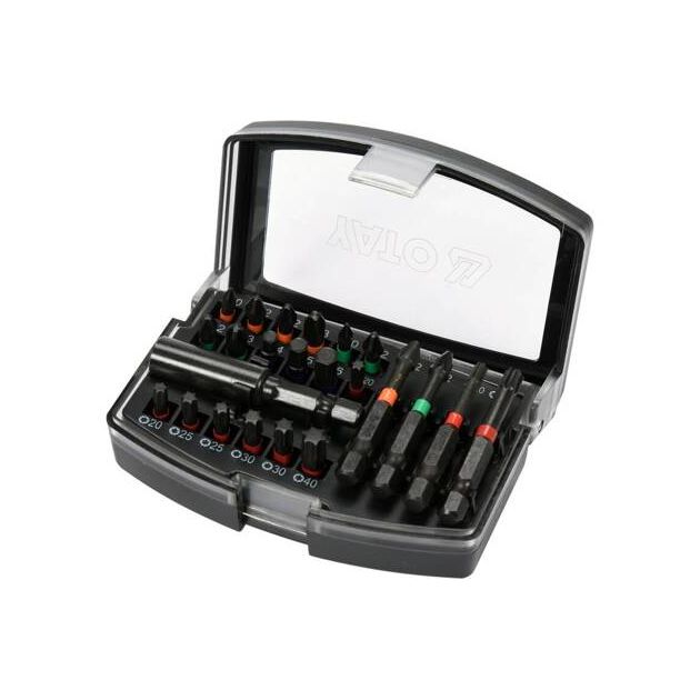 Набор ударных отверточных насадок с держателем YATO 1/4", 23 шт., фото , изображение 4 | SNABZHENIE.com.ua