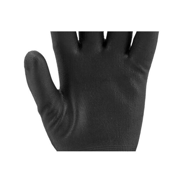 Перчатки робочі нейлонові чорні YATO розмір 8 (YT-74728), фото , зображення 13 | SNABZHENIE.com.ua