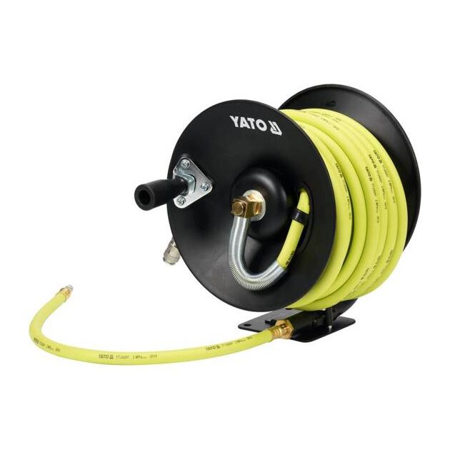Шланг пневматический ПВХ 15м на катушке YATO, 9,5 мм, 20 Bar, фото , изображение 7 | SNABZHENIE.com.ua