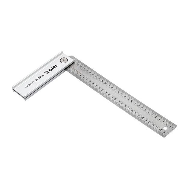 Кутник регульований 90°-45°-135° YATO l= 300 мм зі стопкою l= 160 мм, фото , зображення 5 | SNABZHENIE.com.ua