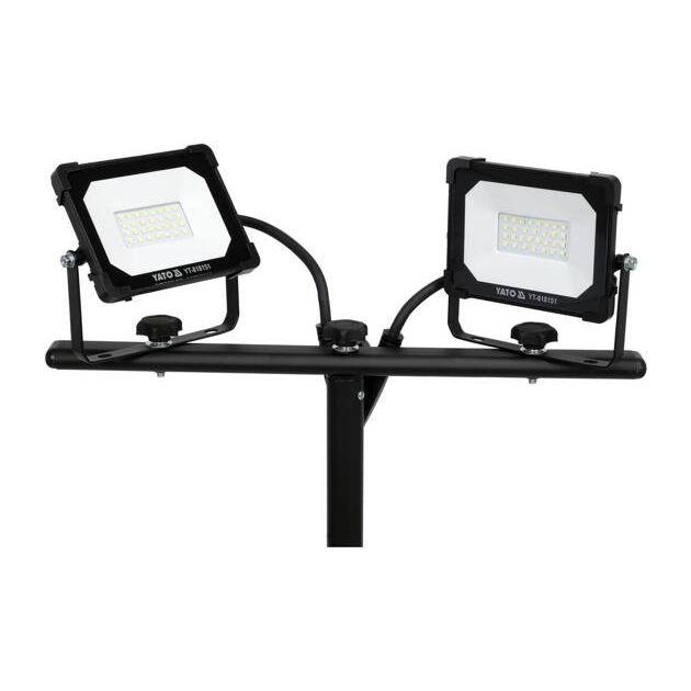 Прожектори YATO з SMD-діодним випромінюванням: 2 x 20 Вт, 230 В, 2 x 1900 Lm, на штативі h= 0.6-1.22 м, фото , зображення 7 | SNABZHENIE.com.ua