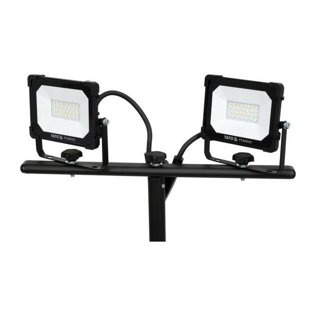 Прожектори YATO з SMD-діодним випромінюванням: 2 x 20 Вт, 230 В, 2 x 1900 Lm, на штативі h= 0.6-1.22 м, фото , зображення 9 | SNABZHENIE.com.ua