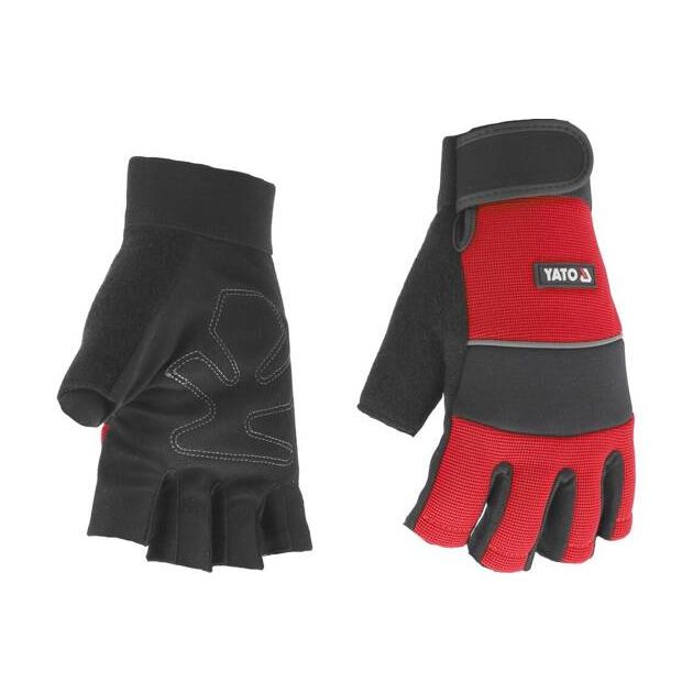 Перчатки рабочие YATO с открытыми пальцами, размер 10 (YT-74662), фото , изображение 3 | SNABZHENIE.com.ua