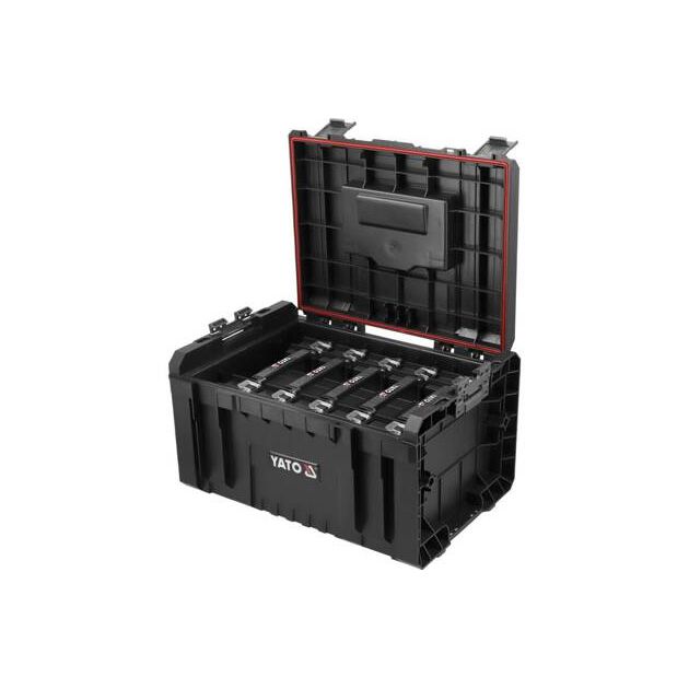 Ящик для органайзеров YATO 5 секций 240х450х320 мм, 23В S12, S1, фото , изображение 4 | SNABZHENIE.com.ua