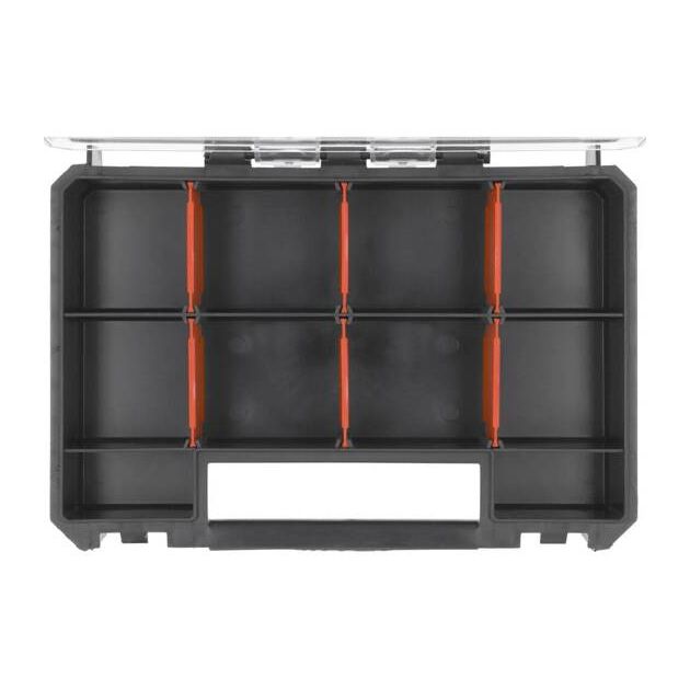 Ящик для органайзеров YATO 5 секций 240х450х320 мм, 23В S12, S1, фото , изображение 16 | SNABZHENIE.com.ua