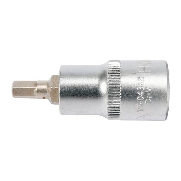 Головка торцевая HEX M6, квадрат 1/2", длина 55 мм YATO (YT-04382), фото , изображение 3 | SNABZHENIE.com.ua