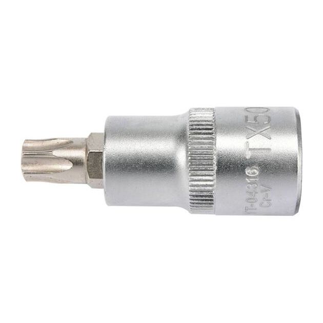 Головка торцевая TORX Т50, квадрат 1/2, 55 мм YATO (YT-04316), фото , изображение 3 | SNABZHENIE.com.ua