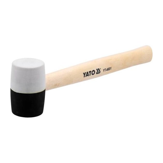 Киянка резинова, 2-шарова, 340 г, довжина 290 мм YATO (YT-4601), фото , зображення 3 | SNABZHENIE.com.ua
