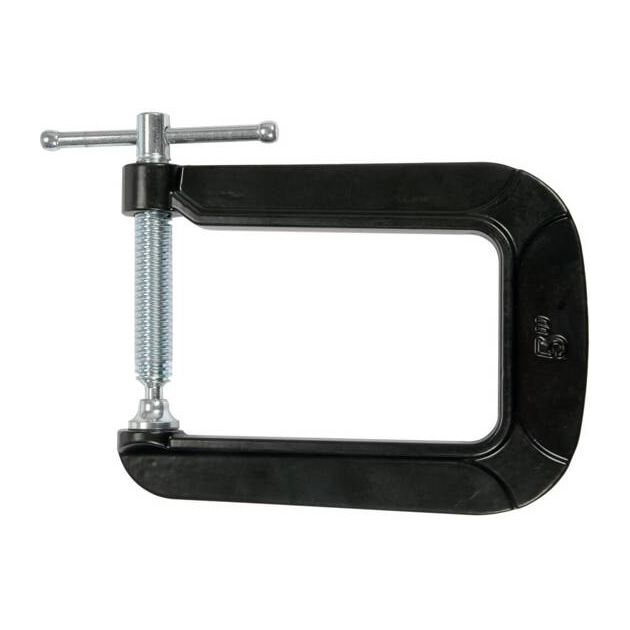 Струбцина YATO с винтовым зажимом, тип С, 63x130 мм, фото , изображение 3 | SNABZHENIE.com.ua