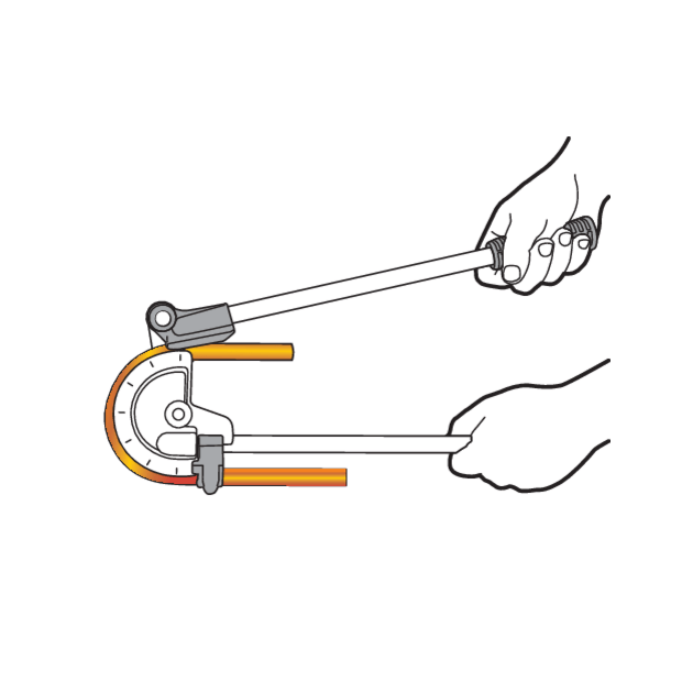 Трубогиб YATO 2-ручный, Ø15/32 (12 мм), 0°-180°, алюминий/медь, фото , изображение 2 | SNABZHENIE.com.ua