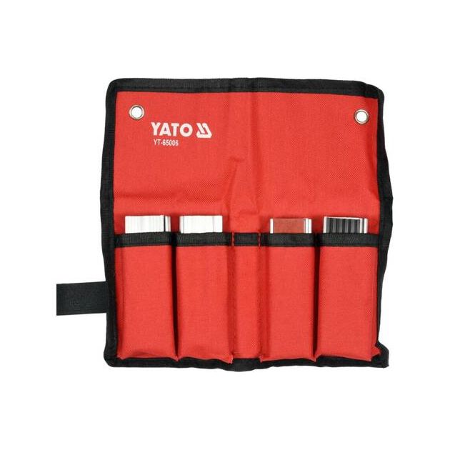 Губки YATO змінні до лещат, 100 мм, алюміній, магнітне кріплення, 4 пари, фото , изображение 3 | SNABZHENIE.com.ua