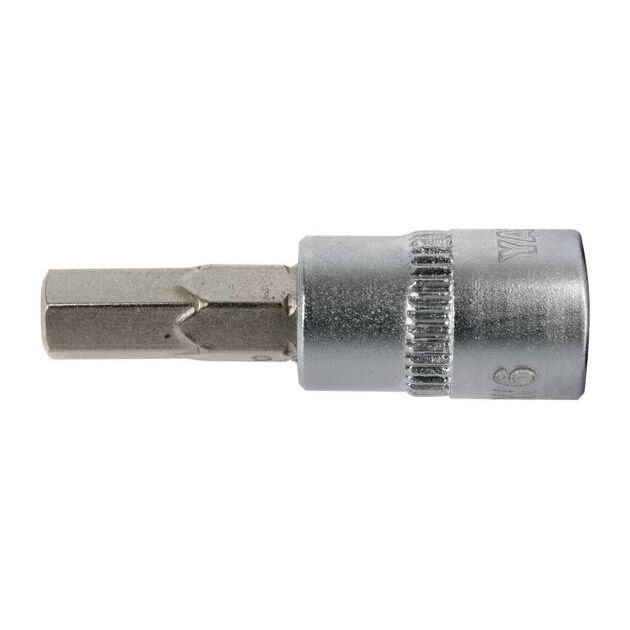 Головка торцевая 1/4" YATO HEX 6 мм, L=37 мм (YT-04373), фото , изображение 3 | SNABZHENIE.com.ua Головка торцевая 1/4" YATO HEX 6 мм, L=37 мм (YT-04373), фото , изображение 3 | SNABZHENIE.com.ua