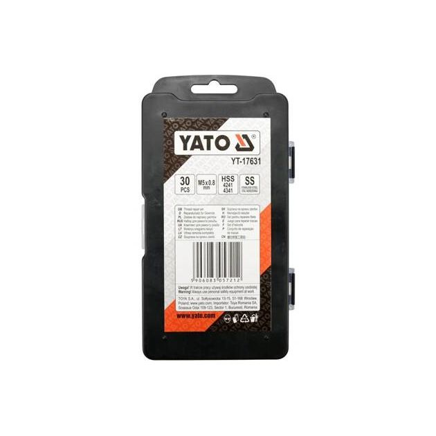 Восстановление внутренней резьбы YATO М5 x 0.8 мм, 30 шт (YT-17631), фото , изображение 3 | SNABZHENIE.com.ua Восстановление внутренней резьбы YATO М5 x 0.8 мм, 30 шт (YT-17631), фото , изображение 3 | SNABZHENIE.com.ua