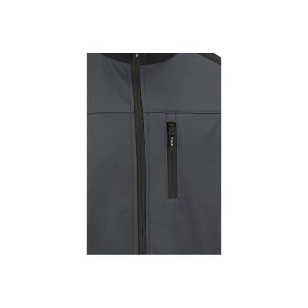 Рабочая куртка SOFTSHELL YATO XL черно-серая, 3 кармана, 96% ПЭ, 4% спандекс, фото , изображение 9 | SNABZHENIE.com.ua