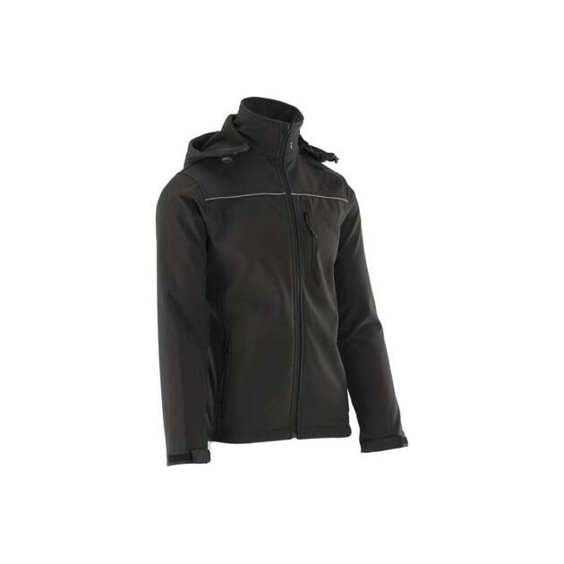 Куртка рабочая SOFTSHELL YATO XL, черная, 3 кармана, полиэстер 96%, фото , изображение 3 | SNABZHENIE.com.ua