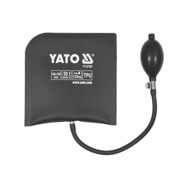 Подушка монтажна, надувна YATO, навантаження 135 кг, висота 50 мм, 165 х 150 мм (YT-67381), фото , зображення 3 | SNABZHENIE.com.ua Подушка монтажна, надувна YATO, навантаження 135 кг, висота 50 мм, 165 х 150 мм (YT-67381), фото , зображення 3 | SNABZHENIE.com.ua