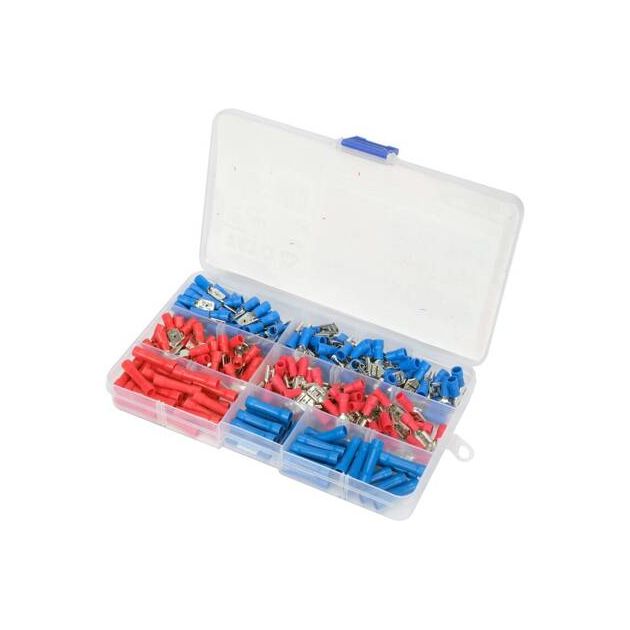 Набор электрических разъемов с изоляцией и клеммами YATO, 250 шт., фото , изображение 3 | SNABZHENIE.com.ua