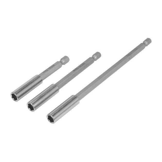 Тримачі насадок YATO HEX 1/4, L=75/100/150 мм, 3 шт., фото , изображение 3 | SNABZHENIE.com.ua