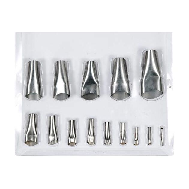 Сопла для герметиков YATO, Ø 5-35 мм, нержавеющая сталь, 14 шт., фото , изображение 3 | SNABZHENIE.com.ua