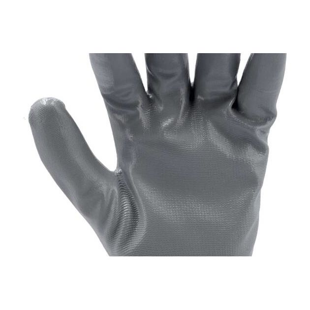 Перчатки рабочие оливковые из нейлона и нитрила YATO, размер 9, фото , изображение 11 | SNABZHENIE.com.ua