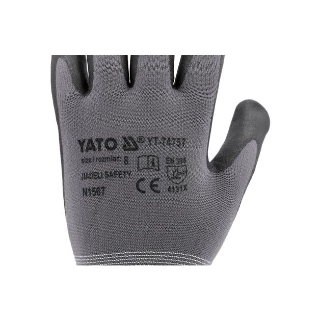 Рабочие рукавицы YATO из нейлона, покрытые вспененным нитрилом, р. 10, фото , изображение 9 | SNABZHENIE.com.ua