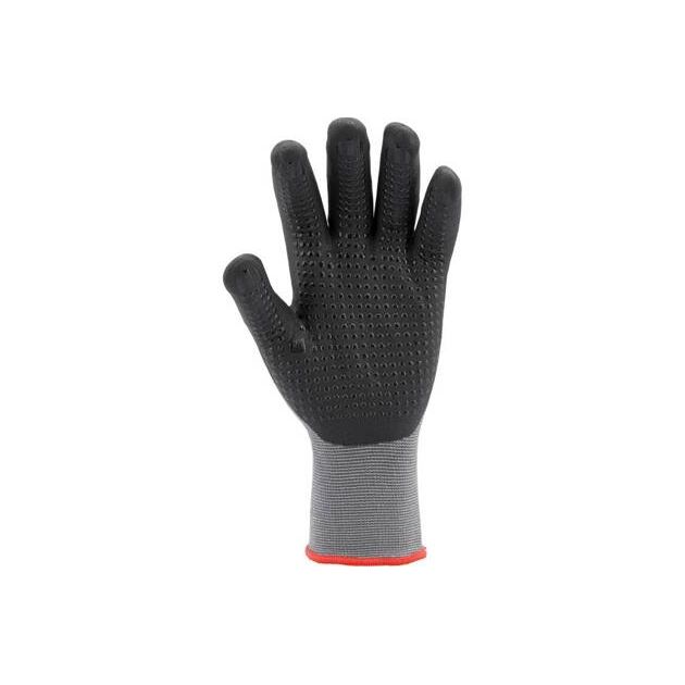 Рукавицы YATO нейлоновые, вспененный нитрил, размер 9, черно-серые, фото , изображение 7 | SNABZHENIE.com.ua