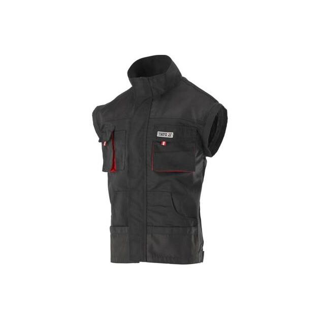 Куртка робоча чорнo-червона, розм. L YATO (YT-8022), фото , зображення 9 | SNABZHENIE.com.ua