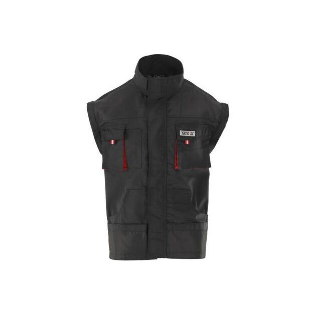 Куртка робоча чорнo-червона, розм. L YATO (YT-8022), фото , зображення 11 | SNABZHENIE.com.ua