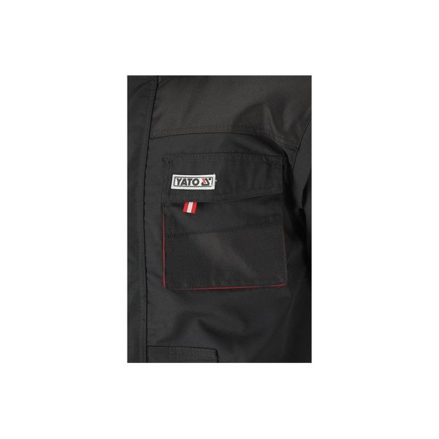 Куртка робоча чорнo-червона, розм. L YATO (YT-8022), фото , зображення 13 | SNABZHENIE.com.ua