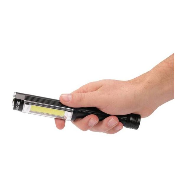 Светодиодный фонарь YATO, питание от 3х AA, 400/170 Lm, 3 режима, фото , изображение 9 | SNABZHENIE.com.ua