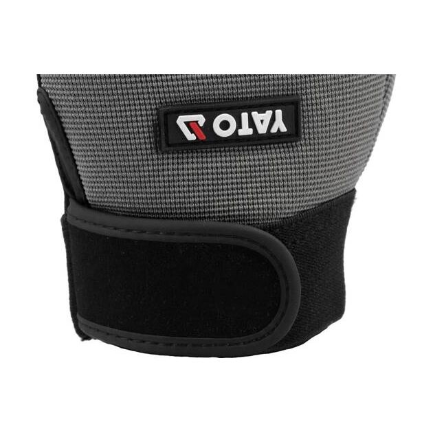 Перчатки робочі з застібкою-липучкою YATO штучна шкіра + синтетична тканина, розмір 10 (YT-74664), фото , зображення 12 | SNABZHENIE.com.ua