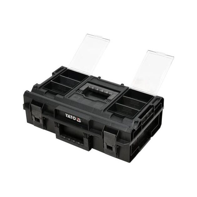 Модульный ящик для инструментов YATO YT-09166, 585x385x190 мм, пластик, фото , изображение 3 | SNABZHENIE.com.ua Модульный ящик для инструментов YATO YT-09166, 585x385x190 мм, пластик, фото , изображение 3 | SNABZHENIE.com.ua