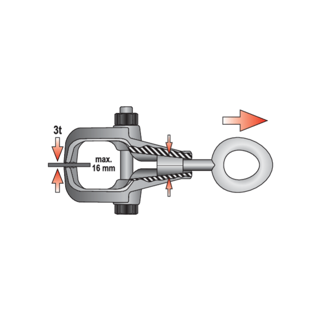 Зажим для листового металу, тип С, довжина 142 мм, робоча ширина 16 мм YATO (YT-2543), фото , зображення 3 | SNABZHENIE.com.ua Зажим для листового металу, тип С, довжина 142 мм, робоча ширина 16 мм YATO (YT-2543), фото , зображення 3 | SNABZHENIE.com.ua