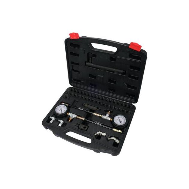 Компресометр YATO для авто: 0-20 МПа, 46 элементов, кейс, фото , изображение 2 | SNABZHENIE.com.ua