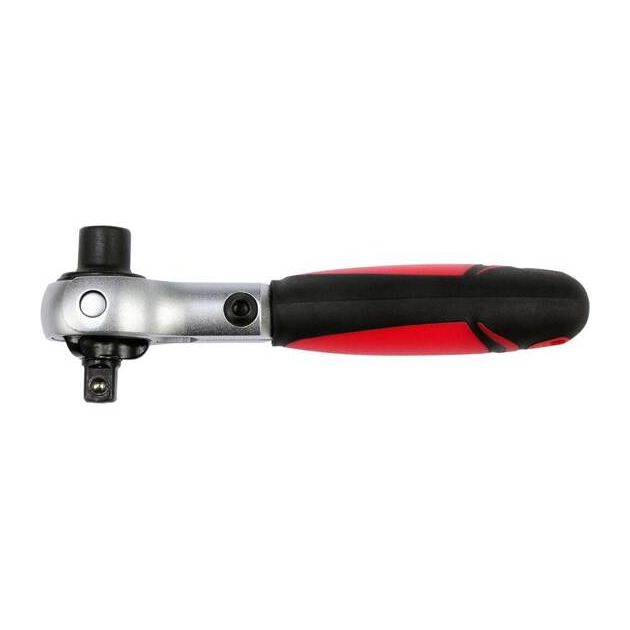 Трещотка 1/4", вращающаяся головка, длина 115 мм YATO (YT-03311), фото , изображение 2 | SNABZHENIE.com.ua Трещотка 1/4", вращающаяся головка, длина 115 мм YATO (YT-03311), фото , изображение 2 | SNABZHENIE.com.ua