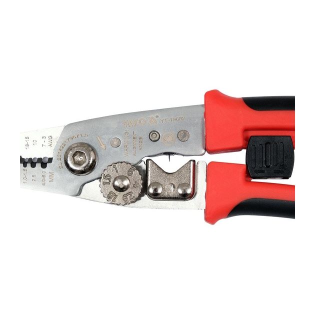 Кліщі для обрізання ізоляції провідників YATO Ø≤ 10,5 мм, L= 200 мм, фото , изображение 3 | SNABZHENIE.com.ua