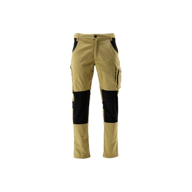 Штани робочі 4-WAY стреч SERWAL хакі-чорні YATO розм M/ 84-90 см, ріст- 170-180 см, 11 кишень [10], фото , зображення 3 | SNABZHENIE.com.ua