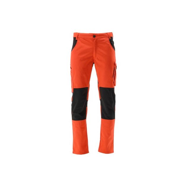 Штаны рабочие 4-WAY стрейч SERWAL оранжево-черные YATO, р. M, фото , изображение 3 | SNABZHENIE.com.ua