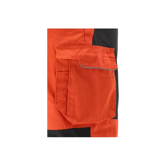 Рабочие штаны 4-WAY стрейч оранжево-черные YATO, р. S, 11 карманов, фото , изображение 8 | SNABZHENIE.com.ua