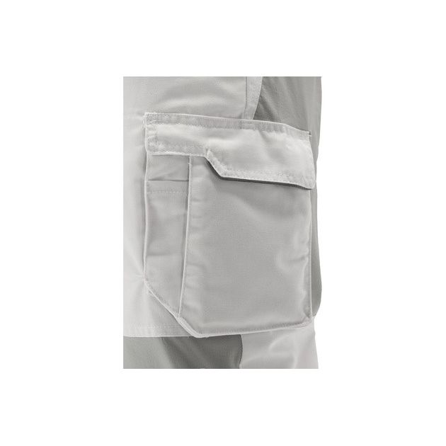 Рабочие штаны 4-WAY стрейч SERWAL бело-серые YATO, р. M, 11 карманов, фото , изображение 8 | SNABZHENIE.com.ua