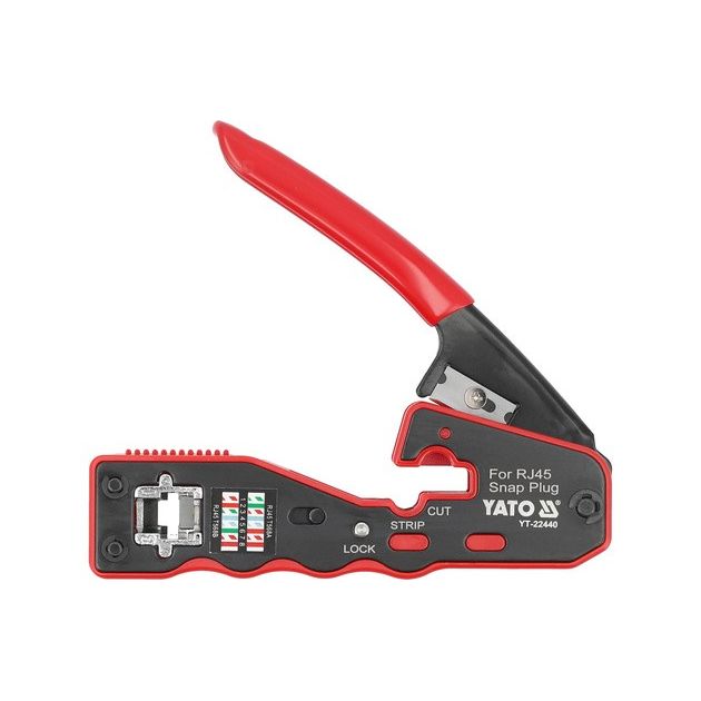 Клещи для обжима и зачистки кабелей YATO RJ45, 135 мм, фото , изображение 2 | SNABZHENIE.com.ua
