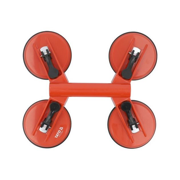 Присоска вакуумная YATO: 4 чашки Ø= 120 мм, m= 120 кг, фото , изображение 2 | SNABZHENIE.com.ua