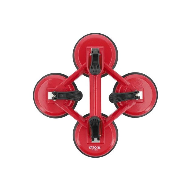 Вакуумная присоска YATO: 4 чашки Ø= 120 мм, m= 180 кг из алюминия, фото , изображение 2 | SNABZHENIE.com.ua