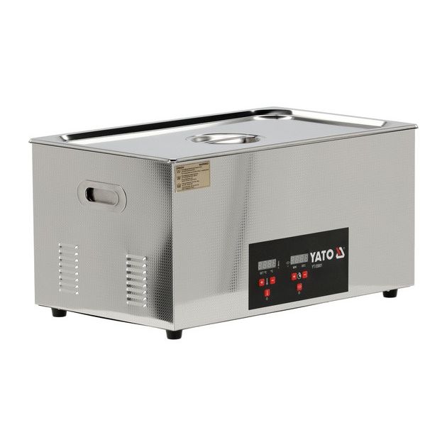 Ультразвукова мийка YATO 50x33x29 см, 22 л, 480 Вт, 230 В, 0-80ºС, фото , изображение 2 | SNABZHENIE.com.ua