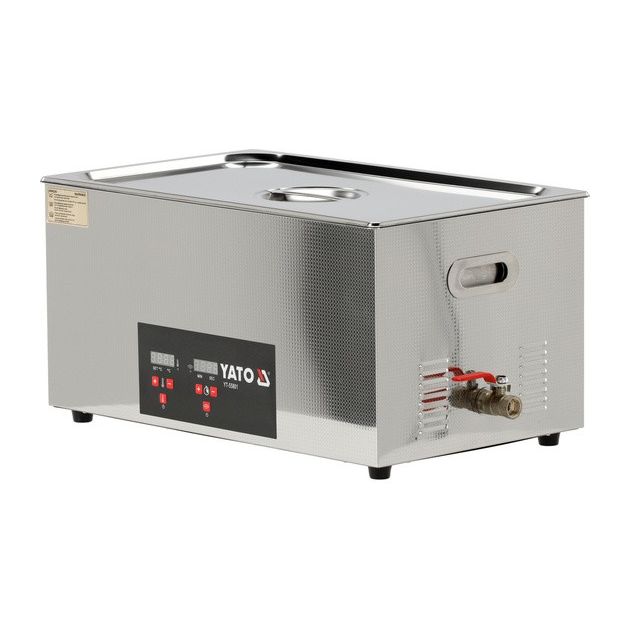 Ультразвукова мийка YATO 50x33x29 см, 22 л, 480 Вт, 230 В, 0-80ºС, фото , изображение 3 | SNABZHENIE.com.ua