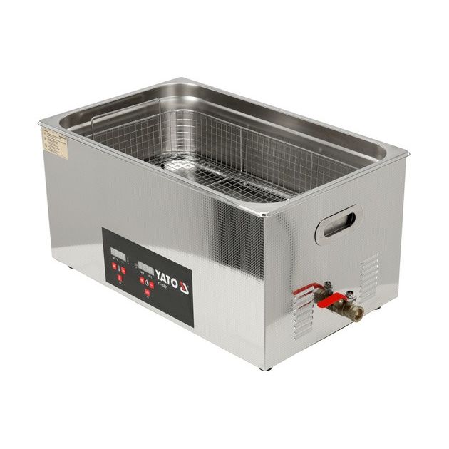 Ультразвукова мийка YATO 50x33x29 см, 22 л, 480 Вт, 230 В, 0-80ºС, фото , изображение 4 | SNABZHENIE.com.ua