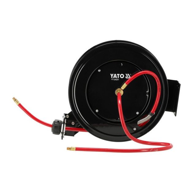 Шланг пневматический ПВХ на катушке YATO, 1/4", 20м, 20Bar, фото , изображение 3 | SNABZHENIE.com.ua